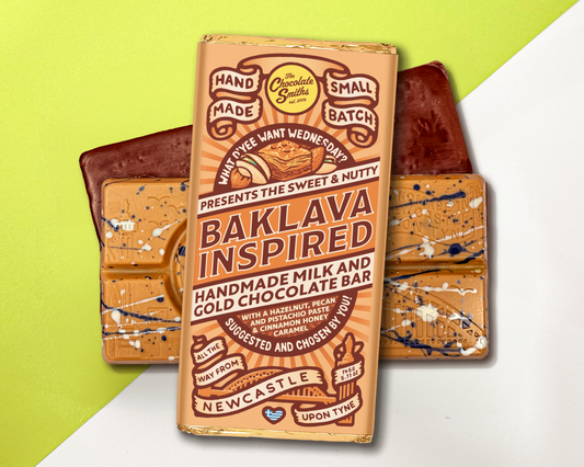 Baklava Inspired What D' Yee Want Wednesday Chocolate Bar 145g