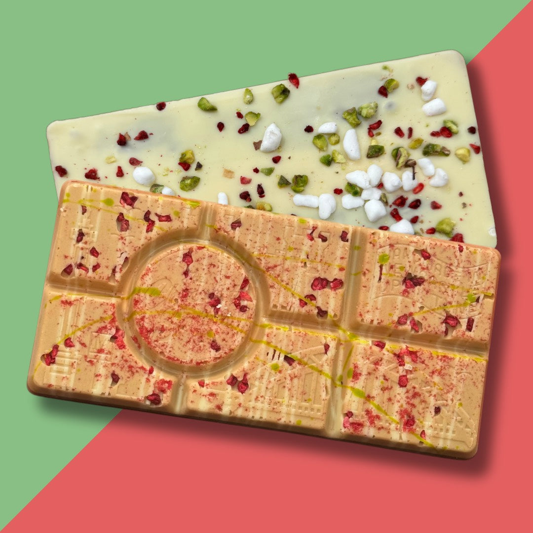 Raspberry Pistachio Pavlova Summer Limited Edition Bizarre Chocolate bar 145g