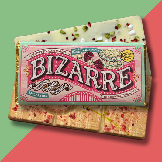 Raspberry Pistachio Pavlova Summer Limited Edition Bizarre Chocolate bar 145g