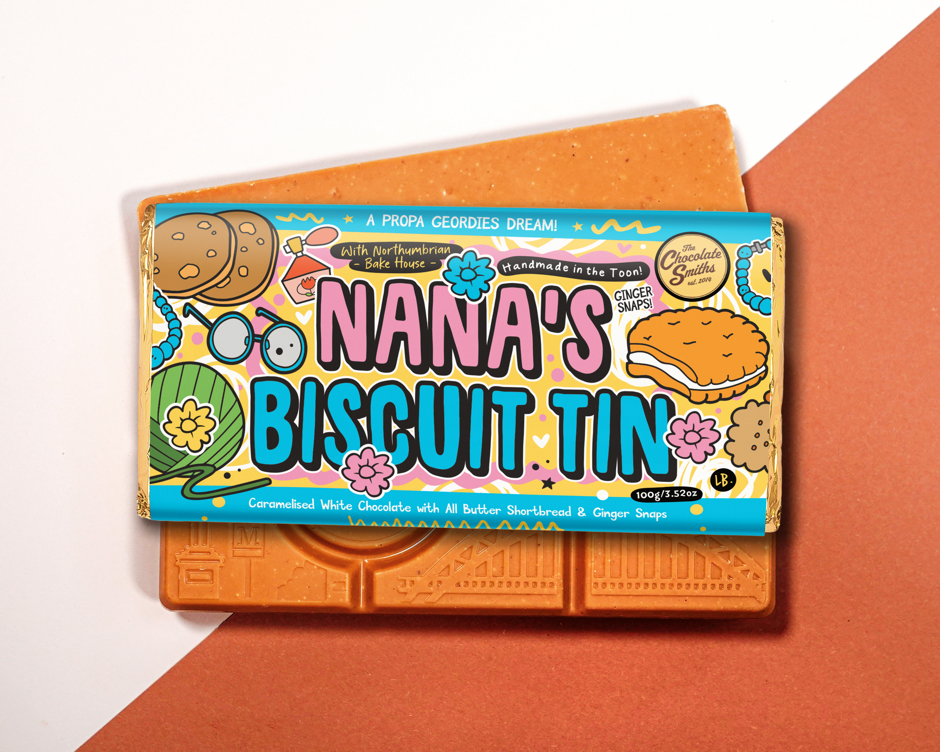 Nana's Biscuit Tin Bar 145g – The Chocolate Smiths