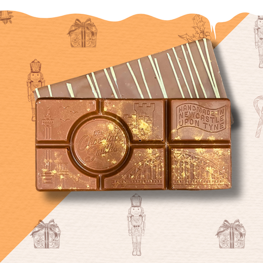 3 x mini wonky hot chocolate spiced marshmallow and stroopwafel bars