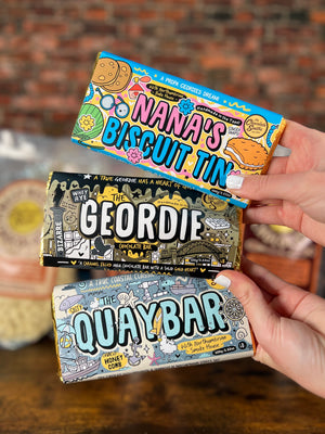 
            
                Load image into Gallery viewer, The Geordie Trio - The Geordie Bar, Nana&amp;#39;s Biscuit Tin &amp;amp; Quay Bar
            
        